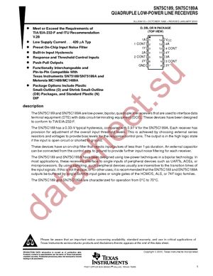 SN75C189N datasheet  